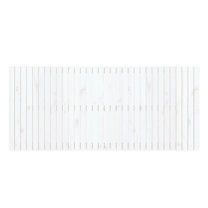 Cabeceira de parede 204x3x90 cm madeira de pinho maciça branco