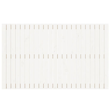 Cabeceira de parede 147x3x90 cm madeira de pinho maciça branco