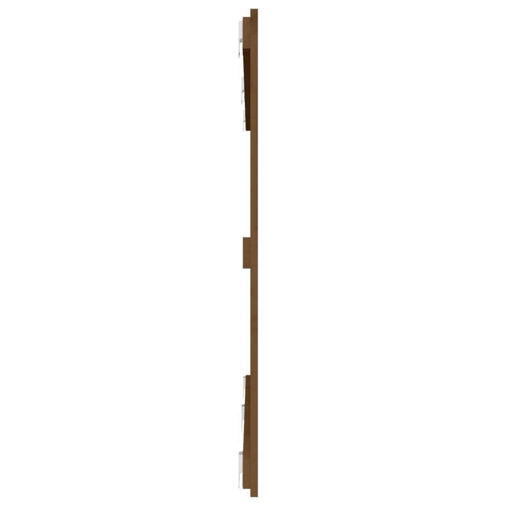Cabeceira de parede 159,5x3x90 cm pinho maciço castanho-mel