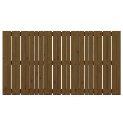 Cabeceira de parede 166x3x90 cm pinho maciço castanho-mel