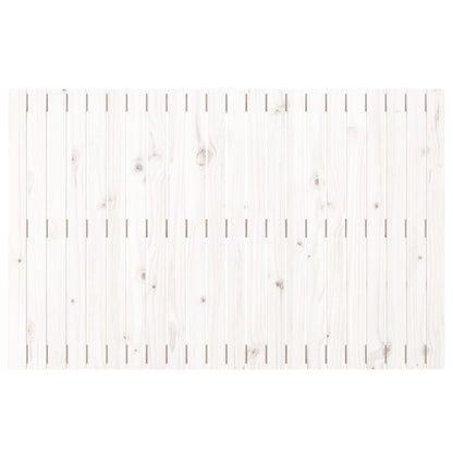 Cabeceira de parede 140x3x90 cm madeira de pinho maciça branco