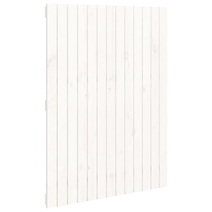 Cabeceira de parede 82,5x3x110cm madeira de pinho maciça branco