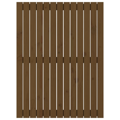 Cabeceira de parede 82,5x3x110 cm pinho maciço castanho-mel