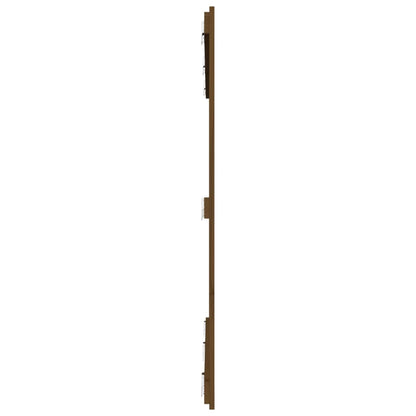 Cabeceira de parede 166x3x110 cm pinho maciço castanho-mel