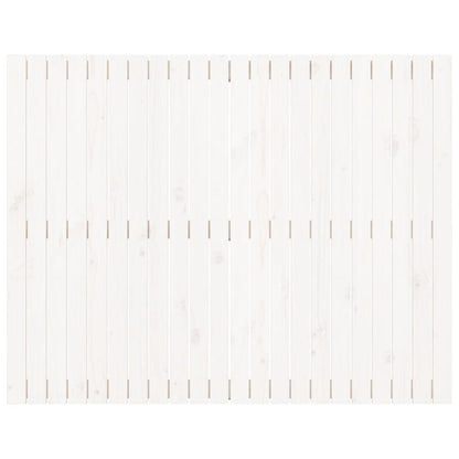 Cabeceira de parede 140x3x110 cm madeira de pinho maciça branco