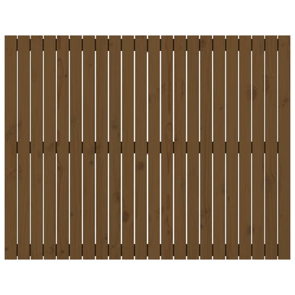 Cabeceira de parede 40x3x110 cm pinho maciço castanho-mel