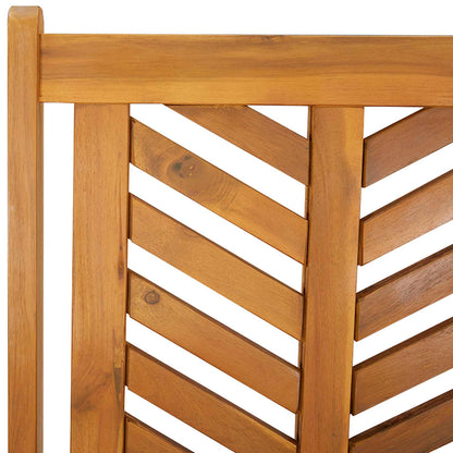 Conjunto de Jantar para Jardim 3 pcs Castanho