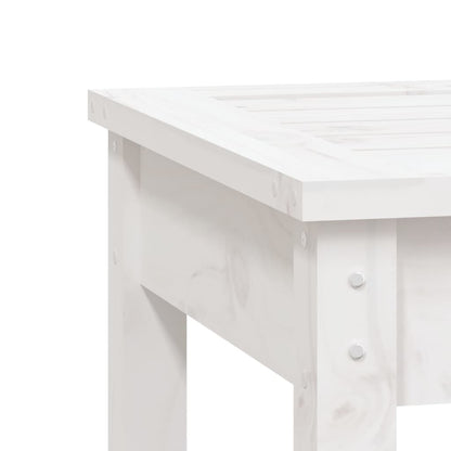 Banco de jardim com 2 lugares 203,5x44x45cm pinho maciço branco