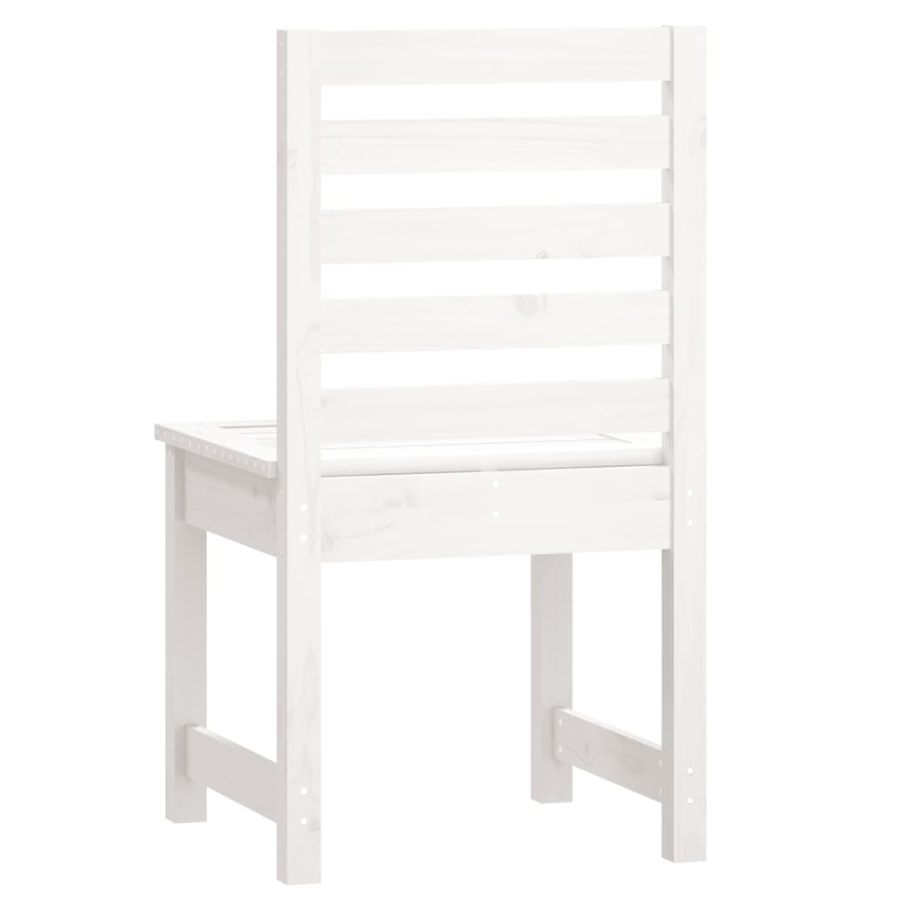 Cadeiras de jardim 2 pcs 50x48x91,5 cm pinho maciço branco