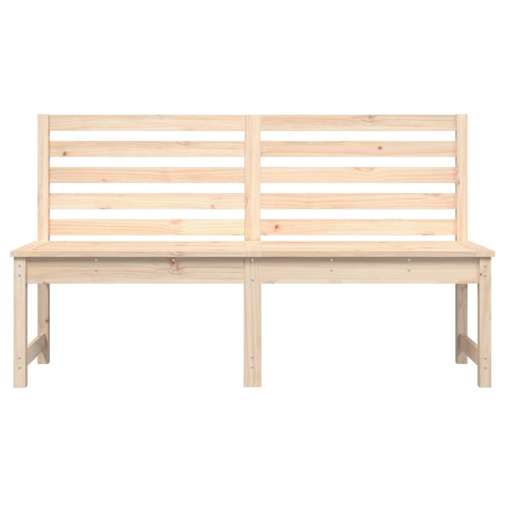 Banco de jardim 157,5 cm madeira de pinho maciça