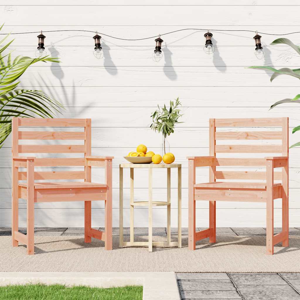 Cadeiras de jardim 2 pcs 60x48x91 cm madeira de douglas maciça