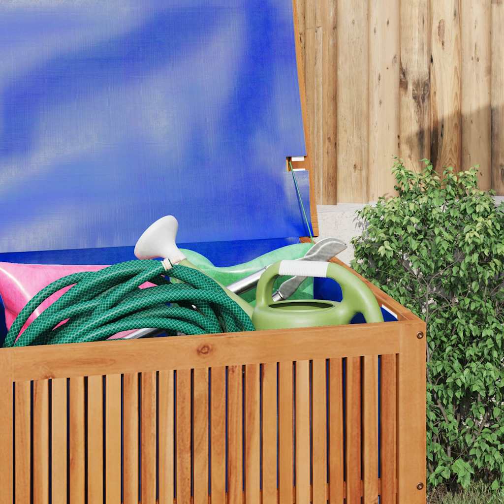 Caixa de arrumação para jardim 75x75x58 cm acácia maciça