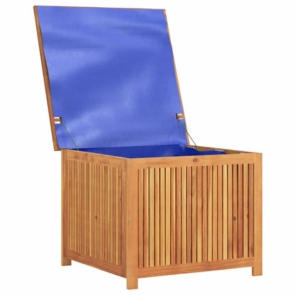 Caixa de arrumação para jardim 75x75x58 cm acácia maciça