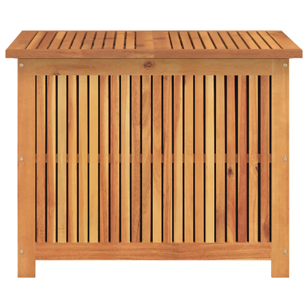 Caixa de arrumação para jardim 75x75x58 cm acácia maciça