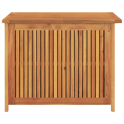 Caixa de arrumação para jardim 75x75x58 cm acácia maciça