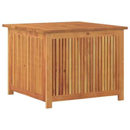 Caixa de arrumação para jardim 75x75x58 cm acácia maciça