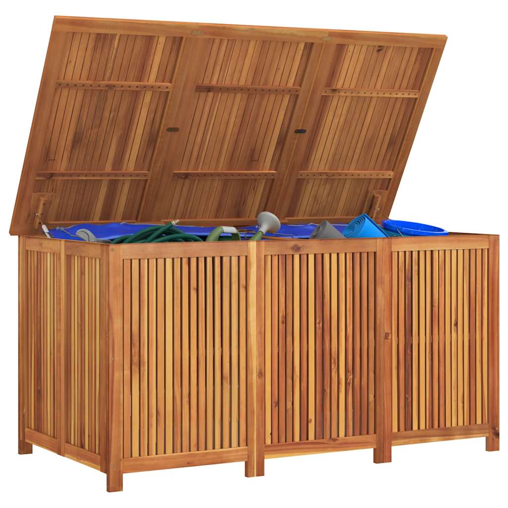 Caixa de arrumação para jardim 150x80x75 cm acácia maciça