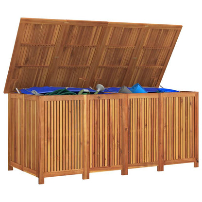 Caixa de arrumação para jardim 175x80x75 cm acácia maciça