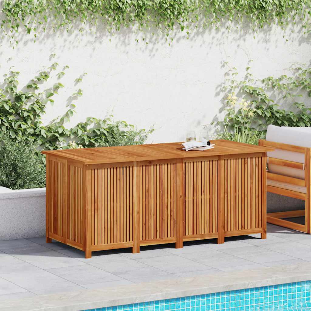 Caixa de arrumação para jardim 175x80x75 cm acácia maciça