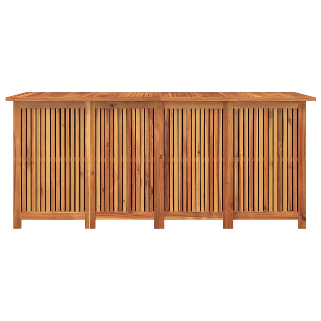Caixa de arrumação para jardim 200x80x75 cm acácia maciça