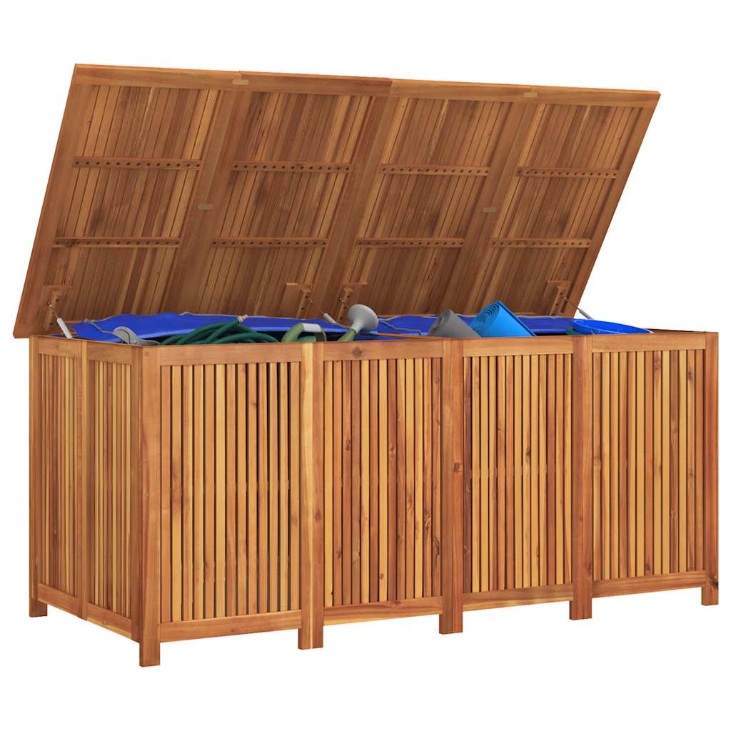 Caixa de arrumação para jardim 200x80x75 cm acácia maciça