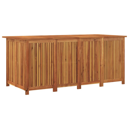Caixa de arrumação para jardim 200x80x75 cm acácia maciça