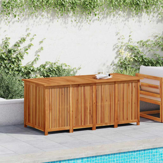 Caixa de arrumação para jardim 200x80x75 cm acácia maciça