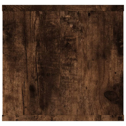 Prateleira parede 102x30x29cm derivados madeira carvalho fumado