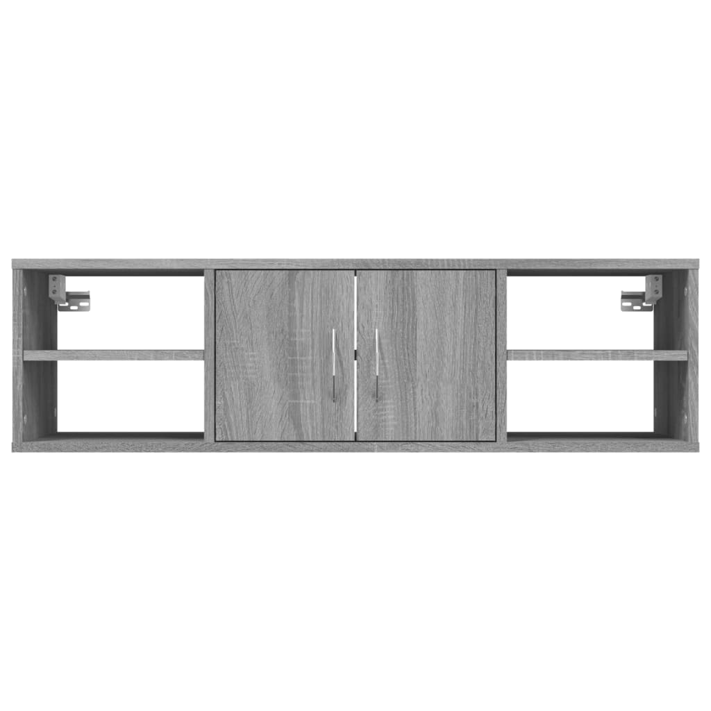 Estante 102x30x29 cm derivados de madeira cinzento sonoma