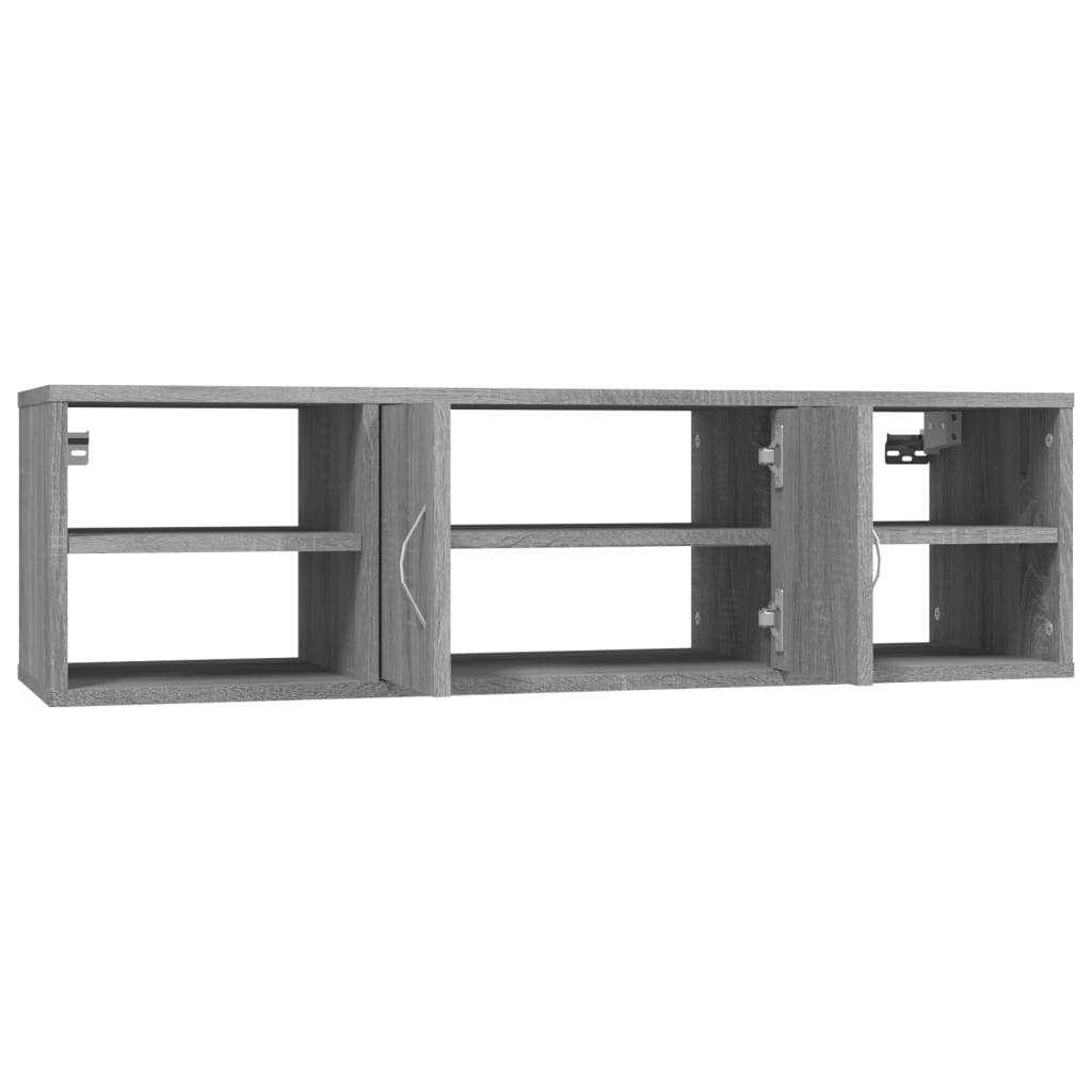 Estante 102x30x29 cm derivados de madeira cinzento sonoma
