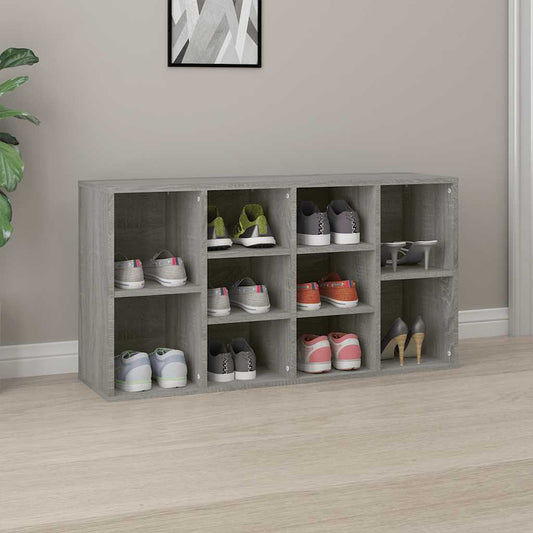 Banco sapateira 103x30x55cm derivados madeira cinzento sonoma