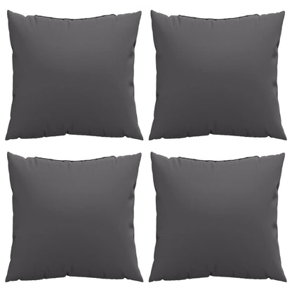 Almofadas de sofá 4 pcs 40x40 cm tecido antracite
