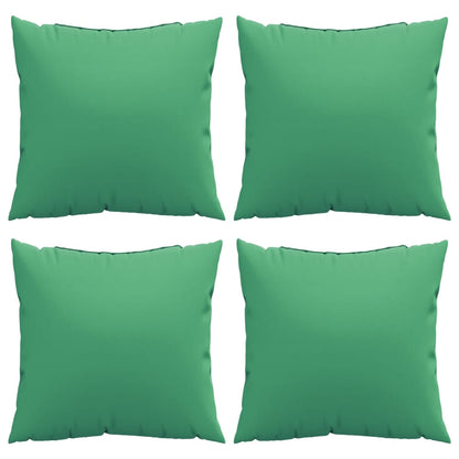 Almofadas de sofá 4 pcs 40x40 cm tecido verde