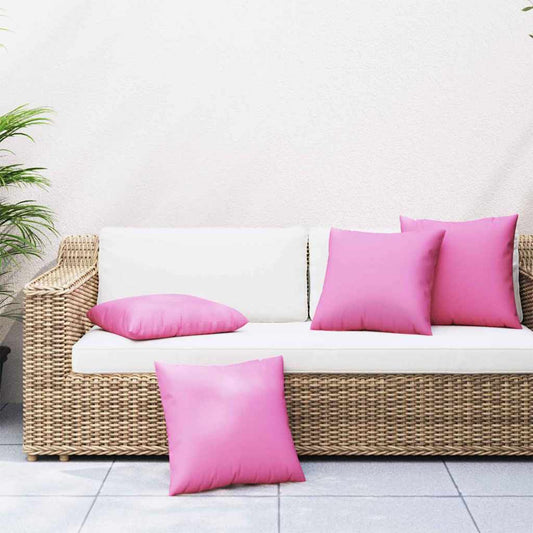 Travesseiros Decorativos 4 pcs Rosa 40 x 40 cm tecido