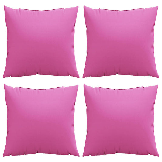 Travesseiros Decorativos 4 pcs Rosa 40 x 40 cm tecido