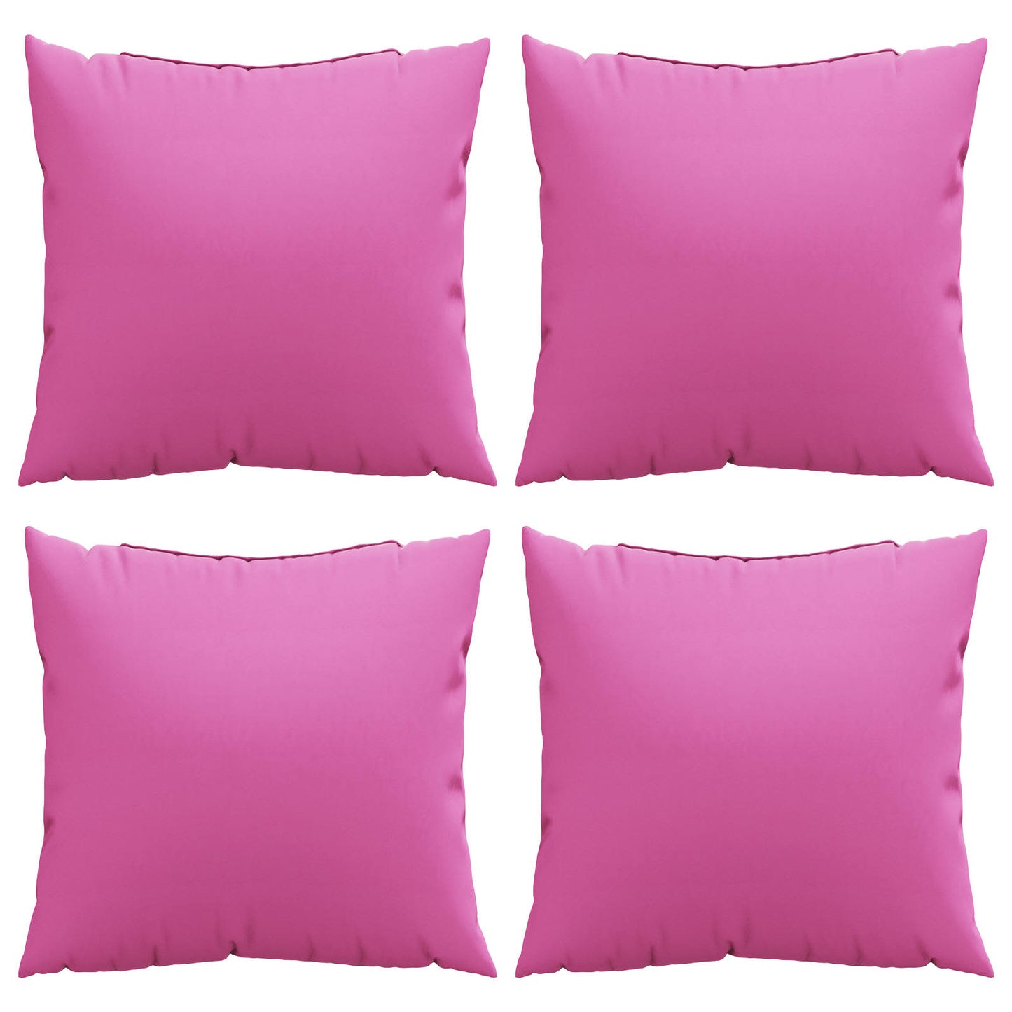 Travesseiros Esparramados Liso 4 pcs Rosa 40 x 40 cm