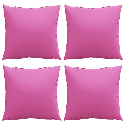 Travesseiros Esparramados Liso 4 pcs Rosa 40 x 40 cm