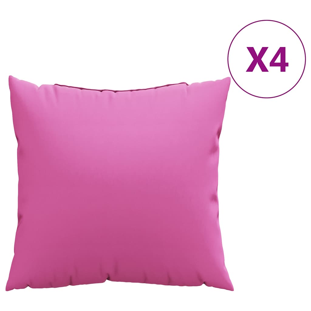 Travesseiros Decorativos 4 pcs Rosa 40 x 40 cm tecido