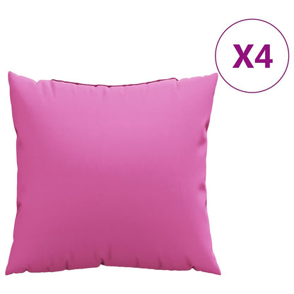 Travesseiros Decorativos 4 pcs Rosa 40 x 40 cm tecido
