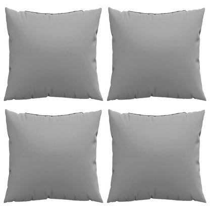 Almofadas de sofá 4 pcs 50x50 cm tecido cinza