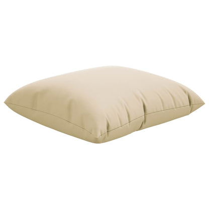 Almofadas de sofá 4 pcs 50x50 cm tecido bege
