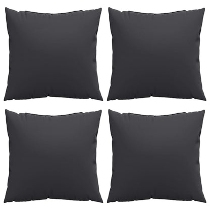 Almofadas de sofá 4 pcs 60x60 cm tecido preto