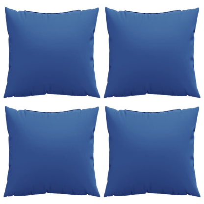 Almofadas de sofá 4 pcs 60x60 cm tecido azul