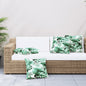 Almofadas de sofá 4 pcs 60x60 cm tecido padrão de folhas