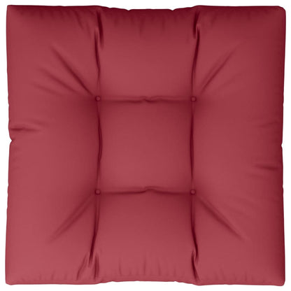 Almofadão para sofá de paletes 80x80x12cm tecido vermelho tinto