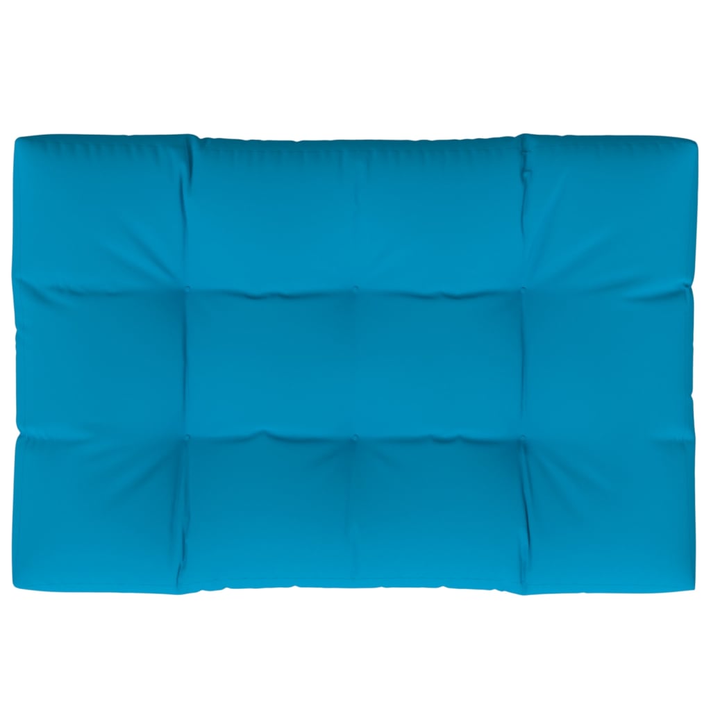Almofadão para sofá de paletes 120x80x12 cm tecido azul