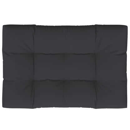 Almofadão para sofá de paletes 120x80x12 cm tecido preto