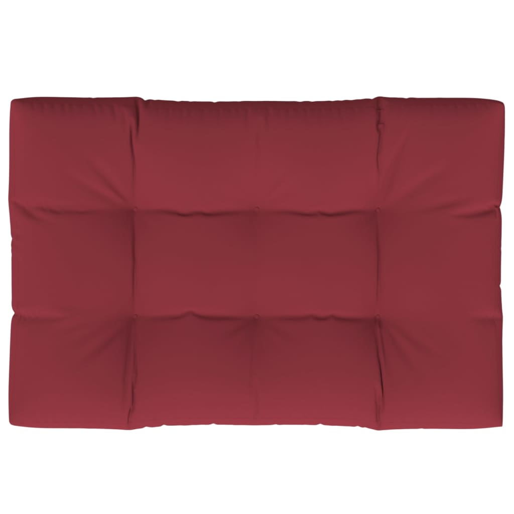 Almofadão p/ sofá de paletes 120x80x12 cm tecido vermelho tinto