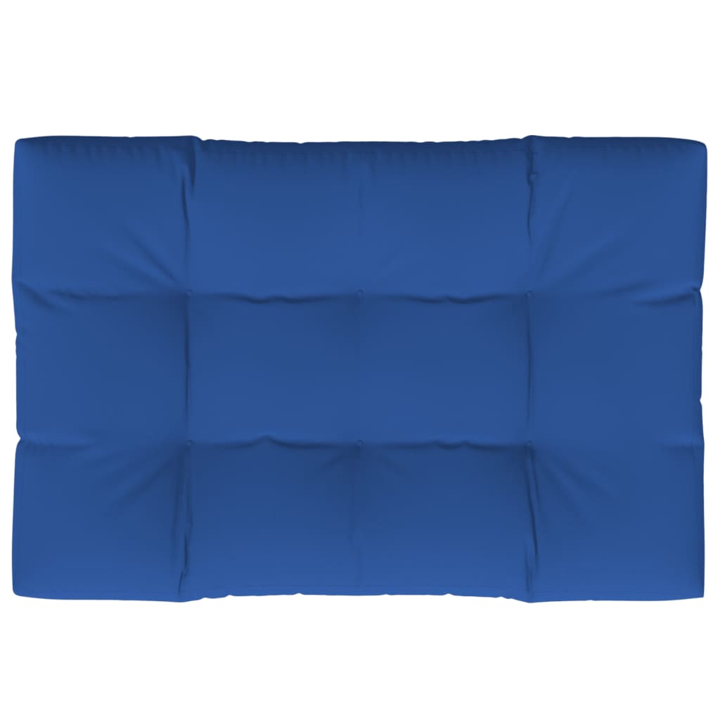 Almofadão para sofá de paletes 120x80x12 cm tecido azul real