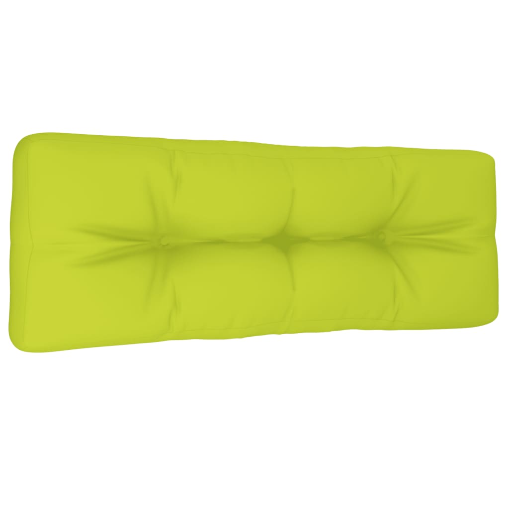 Almofadão p/ sofá de paletes 120x40x12cm tecido verde brilhante